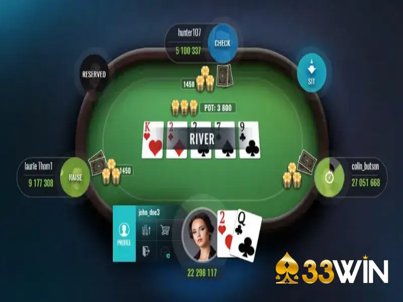 Người chơi Poker 33win cần biết bỏ bài đúng thời điểm