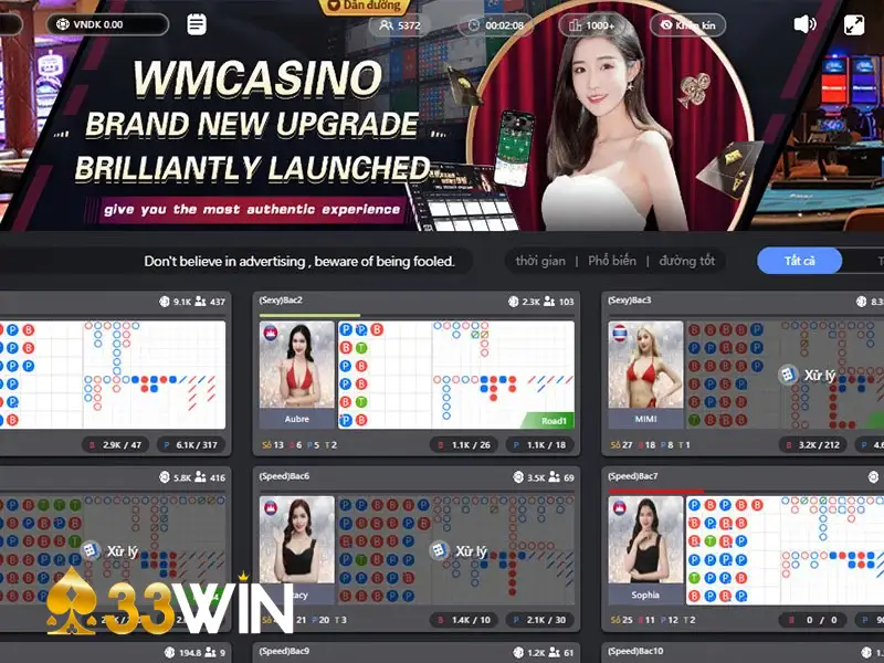 Điểm danh sản phẩm giải trí làm nên danh tiếng WM Casino